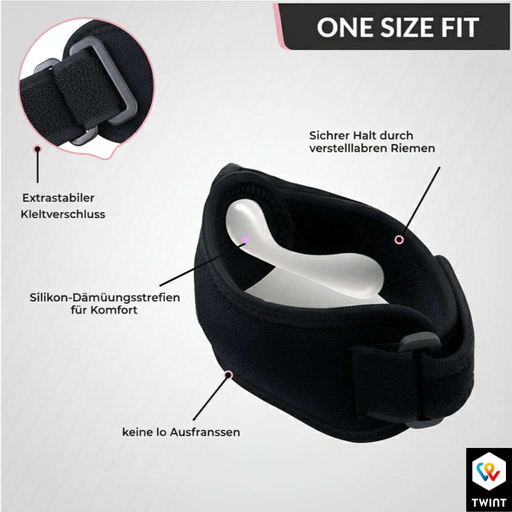 PatellaStrap™ - Verstellbares Sportband zur Kniescheibenunterstützung